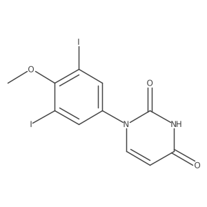1-(3,5-diiodo-4-methoxyphenyl)pyrimidine-2,4(1H,3H)-dione结构式