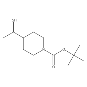 tert-Butyl 4-(1-mercaptoethyl)piperidine-1-carboxylate Structure