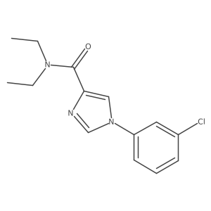 1-(3-Chlorophenyl)-N,N-diethyl-1H-imidazole-4-carboxamide Structure