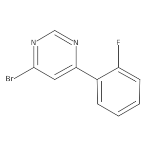 4-Bromo-6-(2-fluorophenyl)pyrimidine Structure