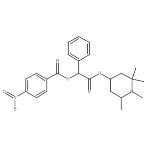 1,2,2,6-Tetramethyl-4-piperidinyl I+/--[(4-nitrobenzoyl)oxy]benzeneacetate结构式