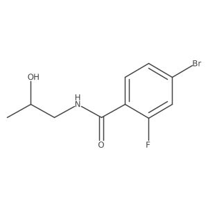 4-bromo-2-fluoro-N-(2-hydroxypropyl)benzamide Structure