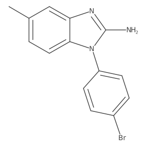 1-(4-Bromophenyl)-5-methyl-1H-benzimidazol-2-amine Structure