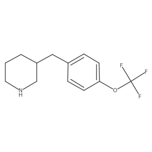 3-{[4-(Trifluoromethoxy)phenyl]methyl}piperidine Structure