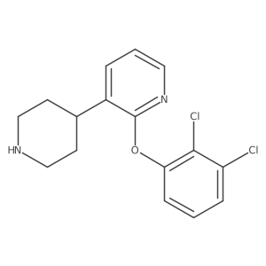 2-(2,3-Dichlorophenoxy)-3-(piperidin-4-yl)pyridine结构式