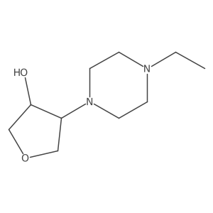 4-(4-Ethylpiperazin-1-yl)tetrahydrofuran-3-ol结构式