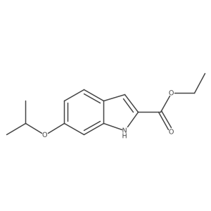 ethyl 6-propan-2-yloxy-1H-indole-2-carboxylate结构式