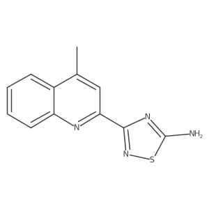 3-(4-Methylquinolin-2-yl)-1,2,4-thiadiazol-5-amine结构式