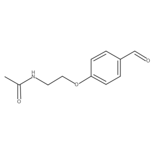 N-(2-(4-formylphenoxy)ethyl)acetamide结构式