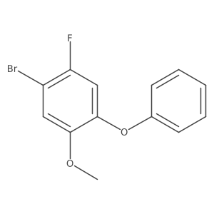 1-Bromo-2-fluoro-5-methoxy-4-phenoxybenzene结构式