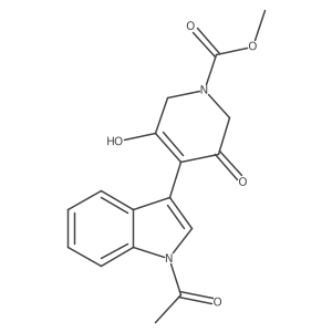methyl 4-(1-acetyl-1H-indol-3-yl)-3-hydroxy-5-oxo-5,6-dihydropyridine-1(2H)-carboxylate Structure