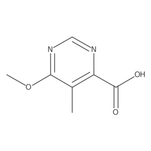 6-Methoxy-5-methyl-4-pyrimidinecarboxylic acid Structure