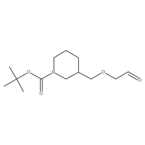 tert-Butyl 3-[(2-oxoethoxy)methyl]-1-piperidinecarboxylate Structure