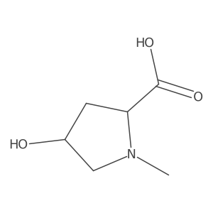 (2R,4S)-4-hydroxy-1-methylpyrrolidine-2-carboxylic acid Structure