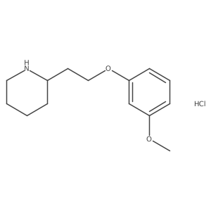 3-Methoxyphenyl 2-(2-piperidinyl)ethyl ether hydrochloride结构式