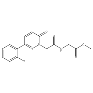 methyl 2-({2-[3-(2-fluorophenyl)-6-oxo-1(6H)-pyridazinyl]acetyl}amino)acetate Structure