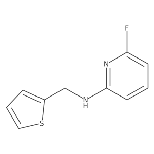 6-fluoro-N-(thiophen-2-ylmethyl)pyridin-2-amine结构式