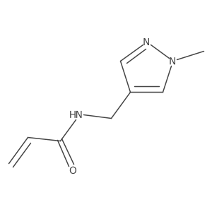 N-[(1-methylpyrazol-4-yl)methyl]prop-2-enamide Structure
