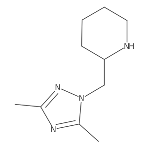 2-[(dimethyl-1H-1,2,4-triazol-1-yl)methyl]piperidine Structure