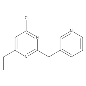 4-Chloro-6-ethyl-2-(3-pyridinylmethyl)pyrimidine结构式