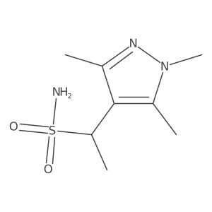 1-(trimethyl-1H-pyrazol-4-yl)ethane-1-sulfonamide Structure