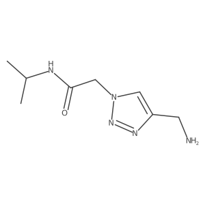 2-[4-(aminomethyl)-1H-1,2,3-triazol-1-yl]-N-(propan-2-yl)acetamide Structure