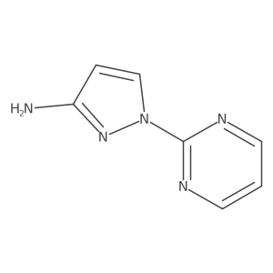 1-Pyrimidin-2-ylpyrazol-3-amine结构式