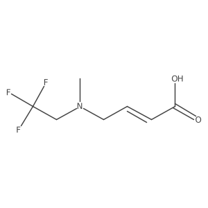 4-[Methyl(2,2,2-trifluoroethyl)amino]but-2-enoic acid结构式