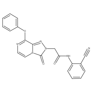 N-(2-cyanophenyl)-2-(3-oxo-8-phenoxy-[1,2,4]triazolo[4,3-a]pyrazin-2(3H)-yl)acetamide Structure