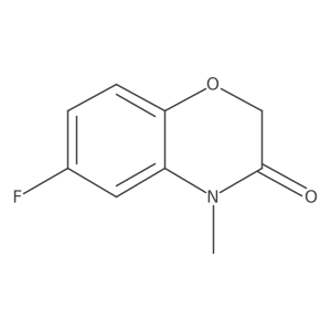 6-Fluoro-4-methyl-2H-1,4-benzoxazin-3-one结构式