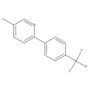 5-Iodo-2-(4-(trifluoromethyl)phenyl)pyridine Structure