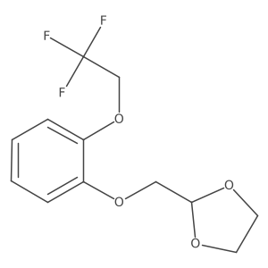 2-((2-(2,2,2-Trifluoroethoxy)phenoxy)methyl)-1,3-dioxolane Structure