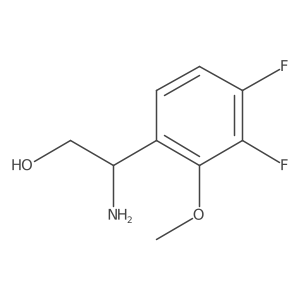 (2R)-2-amino-2-(3,4-difluoro-2-methoxyphenyl)ethan-1-ol Structure