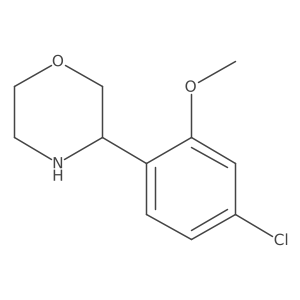 3-(4-Chloro-2-methoxyphenyl)morpholine Structure