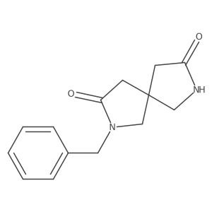 2-Benzyl-2,7-diazaspiro[4.4]nonane-3,8-dione结构式