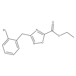 Ethyl 3-(2-bromobenzyl)-1,2,4-oxadiazole-5-carboxylate Structure