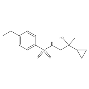 N-(2-cyclopropyl-2-hydroxypropyl)-4-ethylbenzenesulfonamide Structure