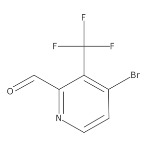 4-Bromo-3-(trifluoromethyl)picolinaldehyde结构式