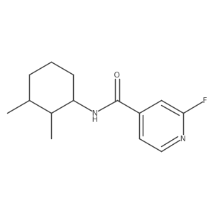 N-(2,3-dimethylcyclohexyl)-2-fluoropyridine-4-carboxamide Structure
