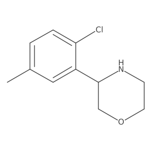 3-(2-Chloro-5-methylphenyl)morpholine结构式