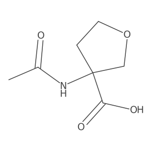 3-Acetamidotetrahydrofuran-3-carboxylic acid Structure