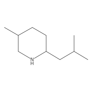 5-Methyl-2-(2-methylpropyl)piperidine Structure