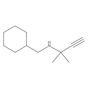 (Cyclohexylmethyl)(2-methylbut-3-YN-2-YL)amine结构式