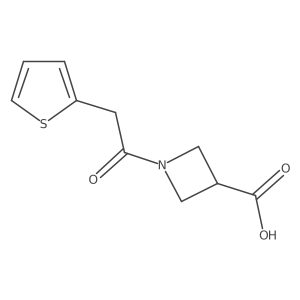 1-[2-(Thiophen-2-yl)acetyl]azetidine-3-carboxylic acid结构式