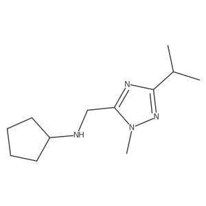 N-{[1-methyl-3-(propan-2-yl)-1H-1,2,4-triazol-5-yl]methyl}cyclopentanamine Structure