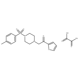 1-(Furan-2-yl)-2-(4-tosylpiperazin-1-yl)ethanone oxalate Structure