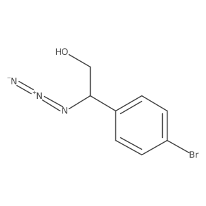 2-Azido-2-(4-bromophenyl)ethan-1-ol Structure