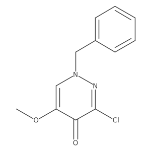 1-benzyl-3-chloro-5-methoxypyridazin-4(1H)-one结构式