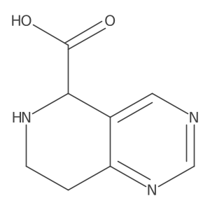 5,6,7,8-Tetrahydropyrido[4,3-d]pyrimidine-5-carboxylic acid结构式