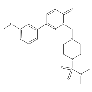 4-{[3-(3-methoxyphenyl)-6-oxopyridazin-1(6H)-yl]methyl}-N,N-dimethylpiperazine-1-sulfonamide Structure